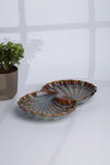 The Peacock Pavilion Serving Platter - Glazed Copper