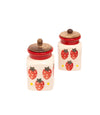 Handpainted Ceramic Pantry Set - Strawberry