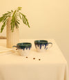 Elan Handcrafted Tea Cups - Sea Blue - Errai Homes