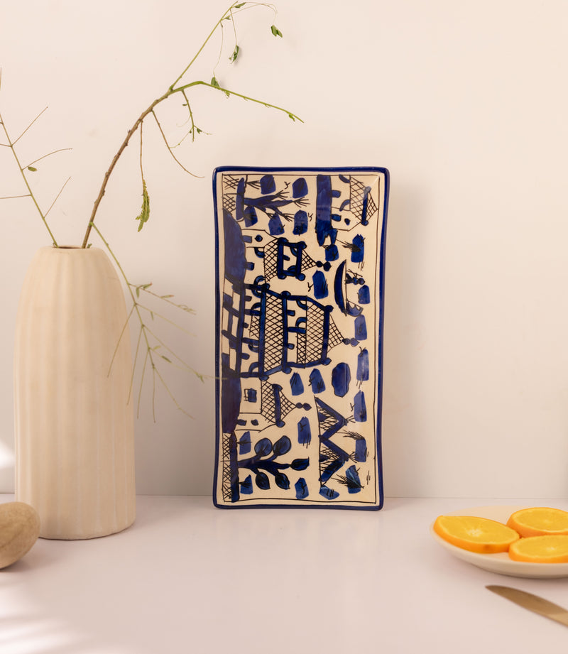 Handpainted Mariner Serving Tray - Medium