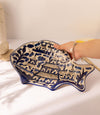 Studio Pottery Handpainted Mariner Serving Platter - Errai Homes