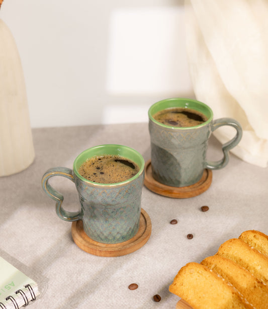 Arc & Vessel Coffee Mugs - Dark Grey