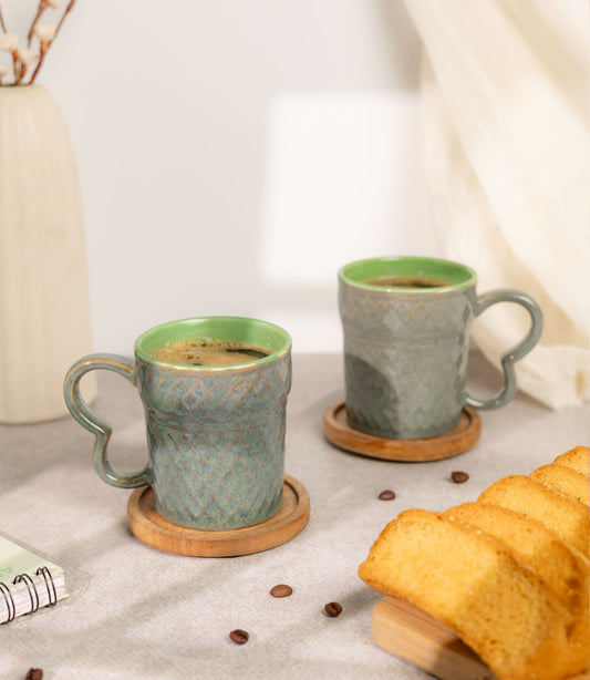 Arc & Vessel Coffee Mugs - Dark Grey