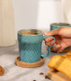 Arc & Vessel Coffee Mugs - Pearl Blue
