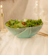 Studio Pottery Handcut Diamond Bowls - Aqua