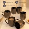 Pebble Creek Studio Pottery Coffee Mugs - Obsidian Black - Errai Homes