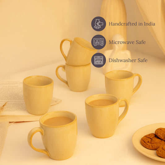 Sandhollow Handcrafted Porcelain Tea Cups - Lime