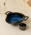 Handcrafted Stonefire Serving Bowl With Dip
