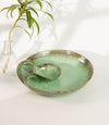 Aaraya Studio Pottery Chip & Dip Tray - Aqua - Errai Homes