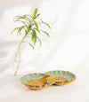 The Peacock Pavilion Serving Platter - Golden Glaze