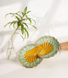 The Peacock Pavilion Serving Platter - Golden Glaze