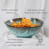 Studio Pottery Handcut Diamond Bowls - Aqua