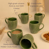 Pebble Creek Studio Pottery Coffee Mugs - Forest Green - Errai Homes