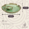Aaraya Studio Pottery Chip & Dip Tray - Aqua - Errai Homes