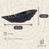 Studio Pottery Midnight Sea Shell Serving Platter with Dip - Errai Homes