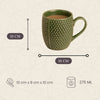 Pebble Creek Studio Pottery Coffee Mugs - Forest Green - Errai Homes