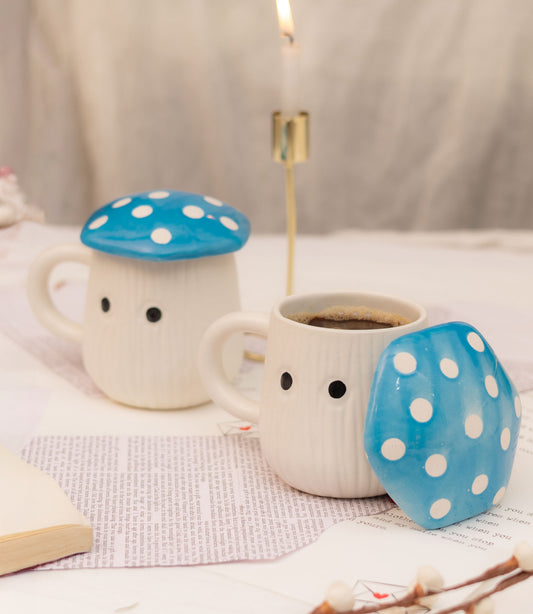 The Little Toadstool Mug - Blue