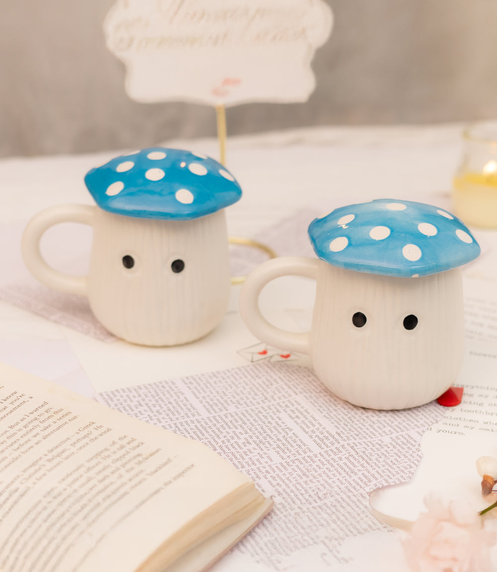 The Little Toadstool Mug - Blue