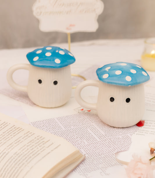 The Little Toadstool Mug - Blue
