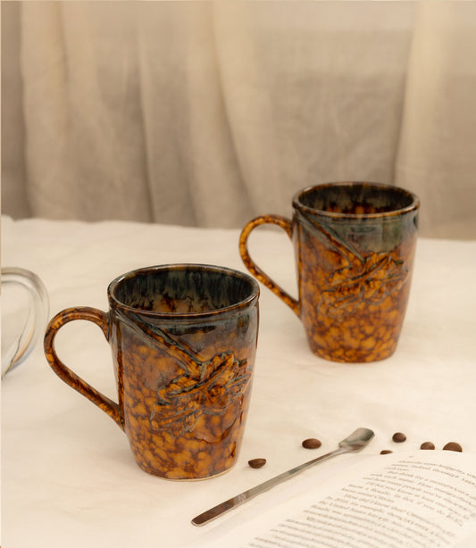 Handcrafted Dragonfly  Porcelain Coffee Mugs