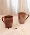 Moroccan Ember Porcelain Coffee Mugs