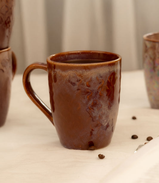 Moroccan Ember Porcelain Coffee Mugs