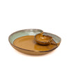 Aaraya Studio Pottery Chip & Dip Tray - Golden - Errai Homes