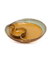 Aaraya Studio Pottery Chip & Dip Tray - Golden - Errai Homes