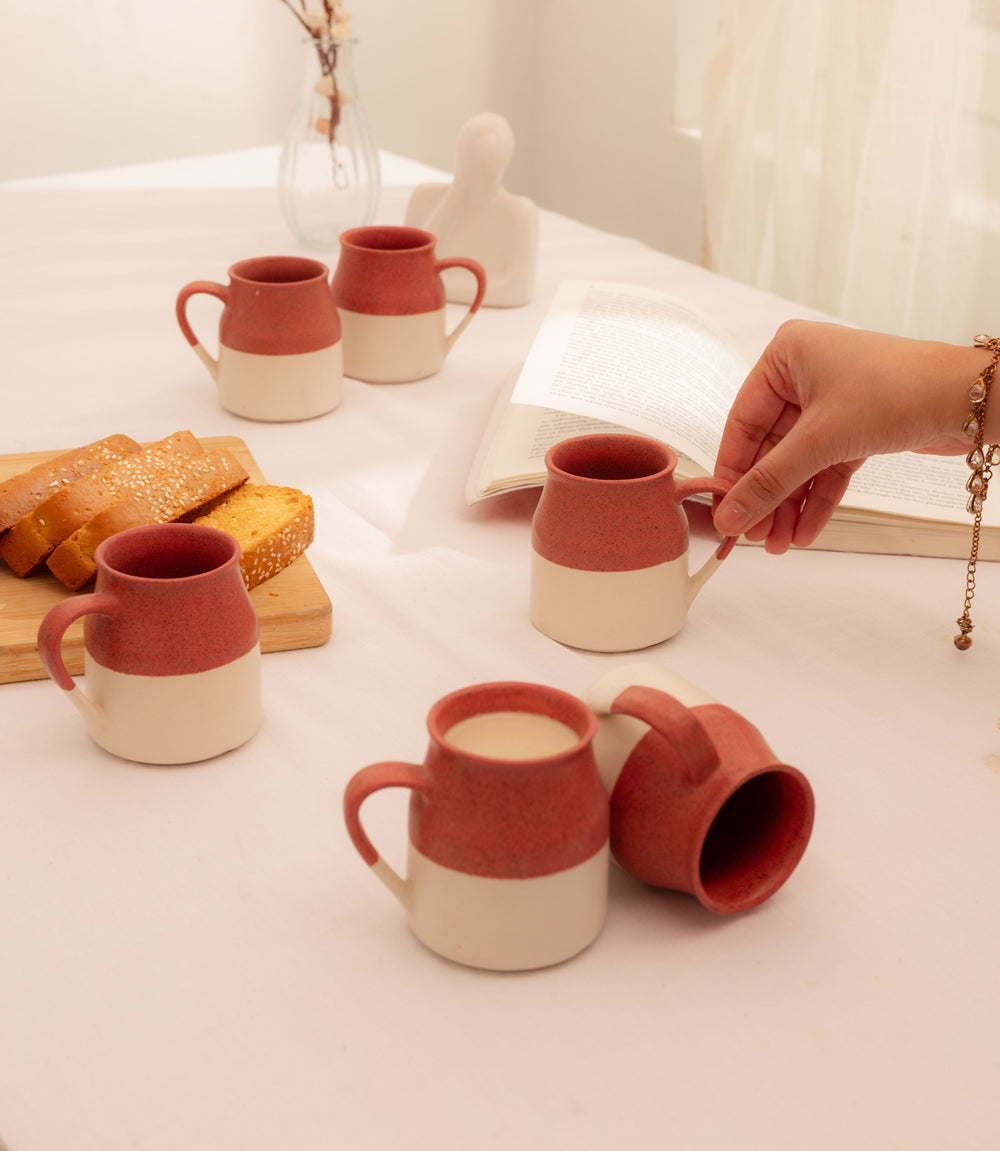 Pico Studio Pottery Tea Cups - Pink - Errai Homes