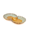 The Peacock Pavilion Serving Platter - Golden Glaze
