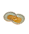 The Peacock Pavilion Serving Platter - Golden Glaze