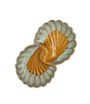 The Peacock Pavilion Serving Platter - Golden Glaze