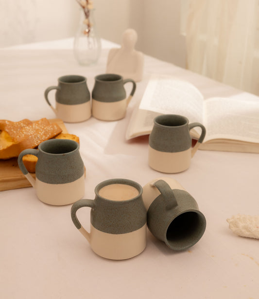 Pico Studio Pottery Tea Cups - Sea Green - Errai Homes