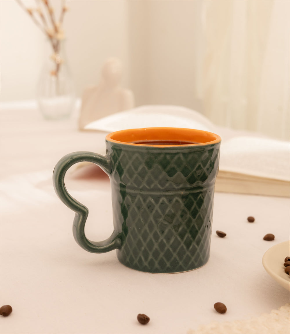 Arc & Vessel Coffee Mugs - Deep Green