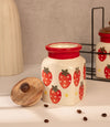Handpainted Ceramic Pantry Set - Strawberry